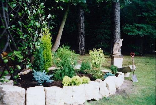 The bed planted